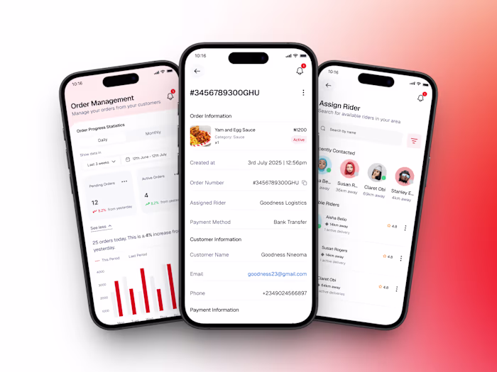 Kargoo Vendor Mobile App Design