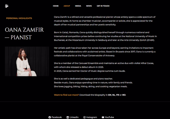 WordPress website as portfolio