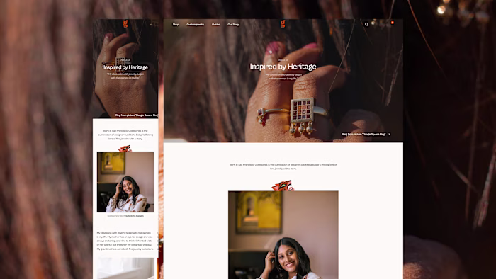 GoldStories: Jewelry E-Commerce Website