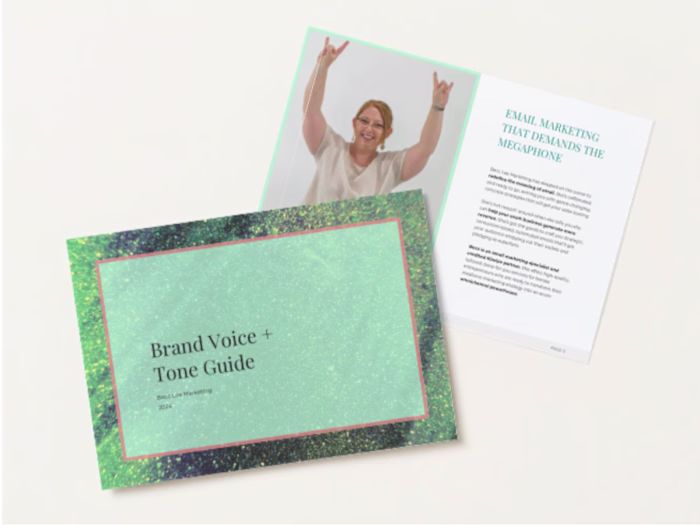 Tone of Voice Guide for Becc Lee Marketing