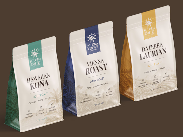 Solora Coffee Roasters - Visual Identity Design