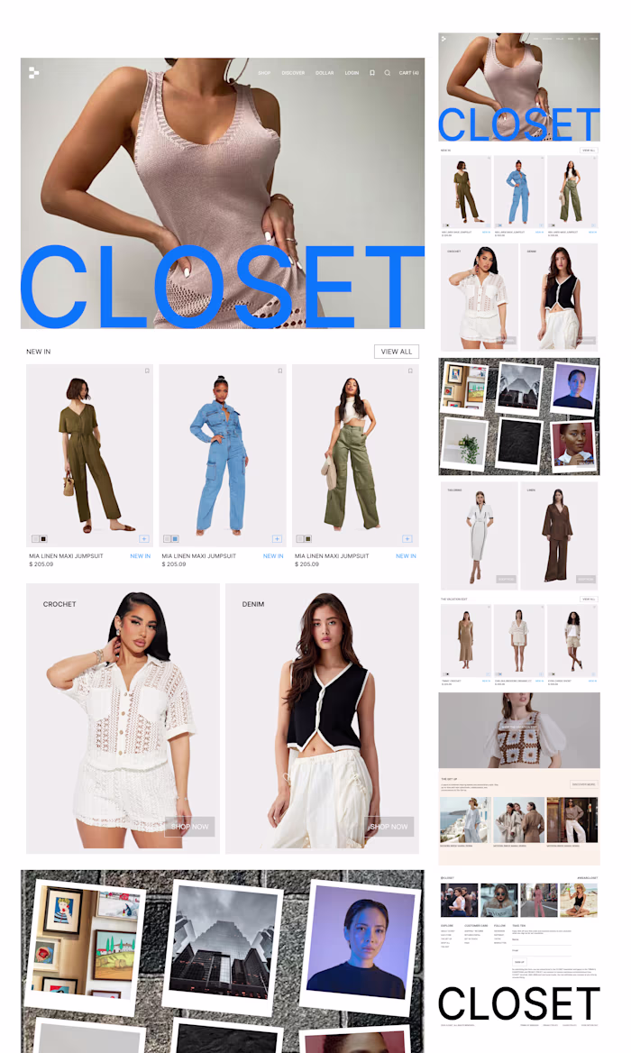 CLOSET E-commerce Experience Design