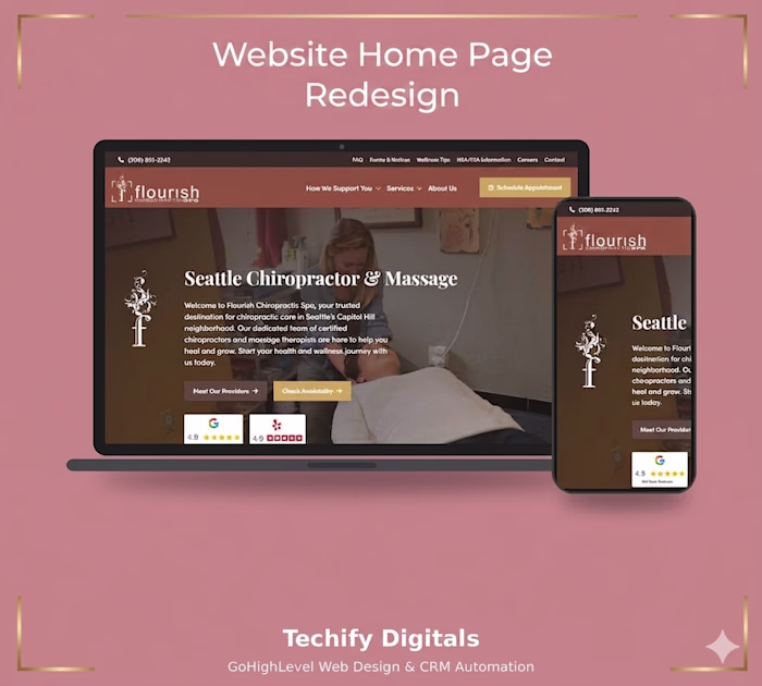 A comprehensive home page redesign