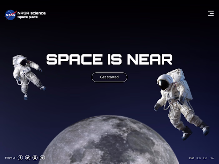 Space | Full screen website design