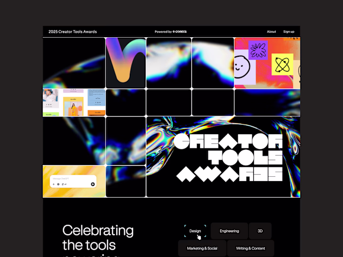 Creator Tools Award Website