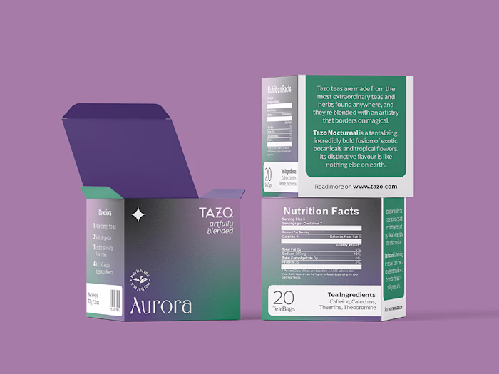 Tazo Tea Packaging — College Assignment