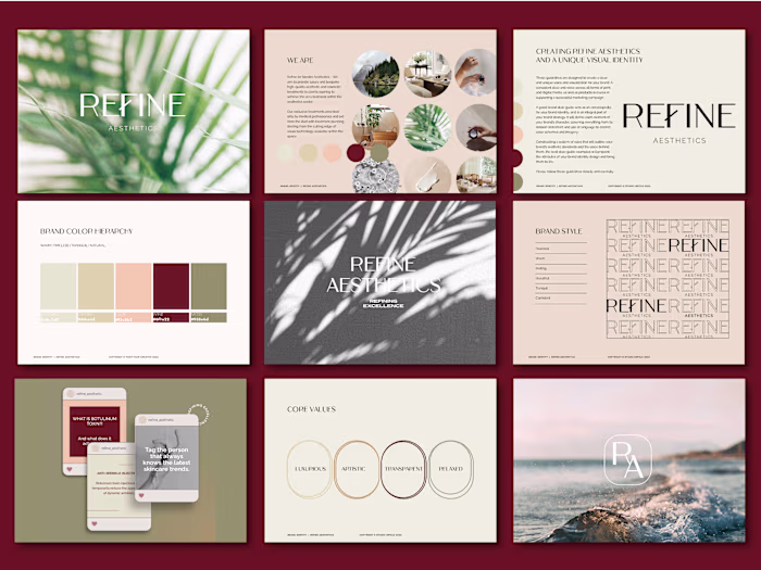 Refine Aesthetics Brand Identity Kit