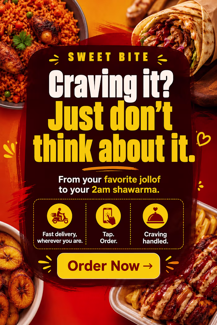 Sweet Bite:
An app ad concept