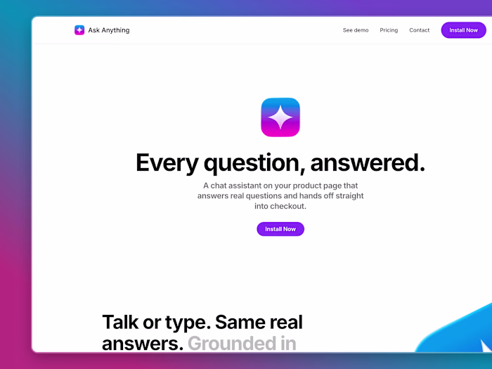Ask Anything — AI Shopify