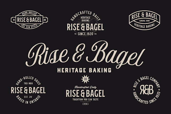  Heritage Bagel Shop Branding & Logo Design