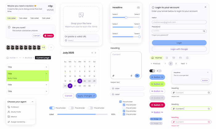 Modular Design System Development for MemorAIz