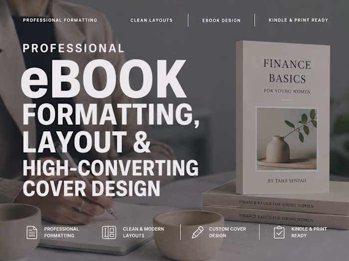 Professional eBook Formatting, Layout & High-Converting Cove...