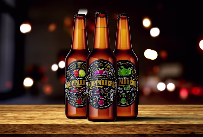 In 2021, I created some limited edition labels for Kopparber...