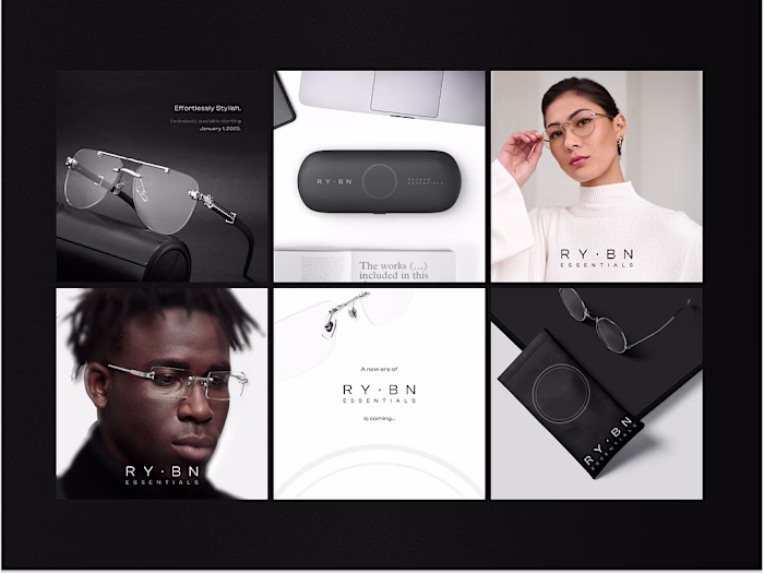 High-Impact Ray-Ban Social Media Design for Visual Trust