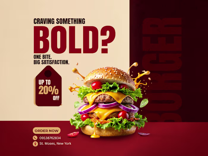 Bold Food Campaign — Poster Design
