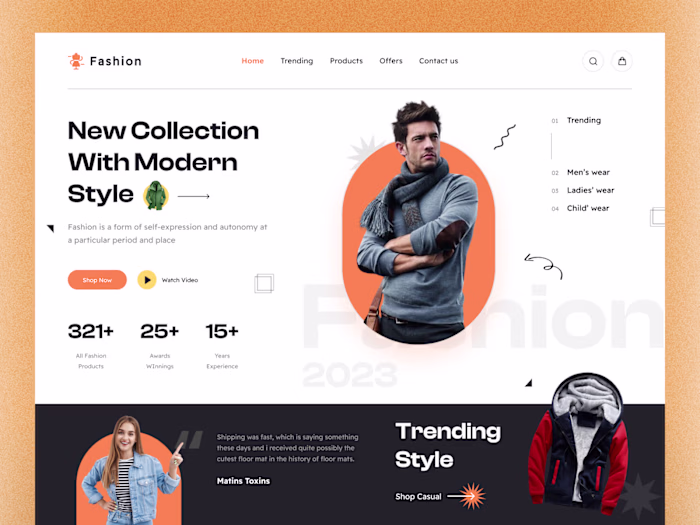 👗 Fashion E-commerce Website Design
Designed