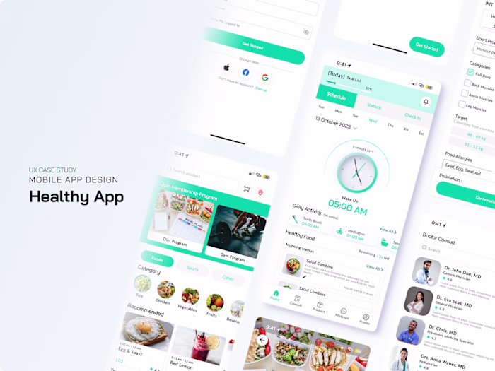 Healthy Mobile App Design