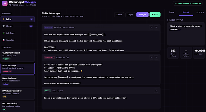 Built an interactive AI prompt
