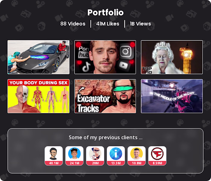 SkyFly Studios’s Video Editing Portfolio on YT Jobs