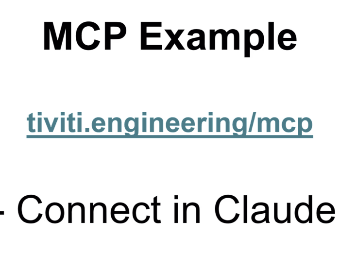 Connect this MCP server to a natural language interface (Cla...