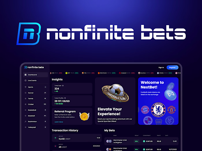 Sport betting platform website - web 3.0