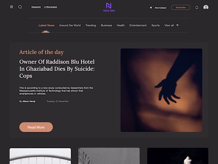 NEUZ - News Website Design
