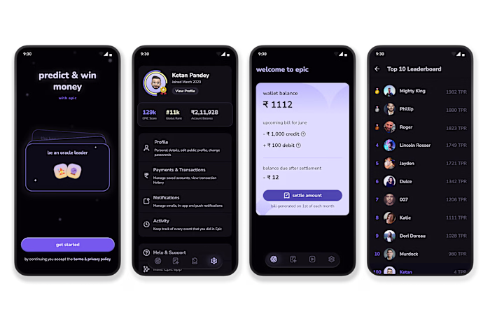 Prediction app for teams