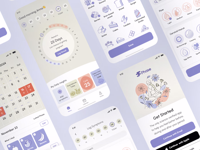Phase Nutrition IOS Tracking Mobile App Development