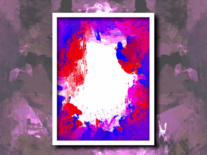 Abstract Pastel Metal Poster