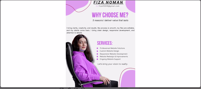 Why Choose Me? | Frontend