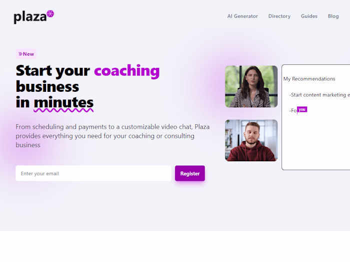Plaza All-in-One Coaching Platform