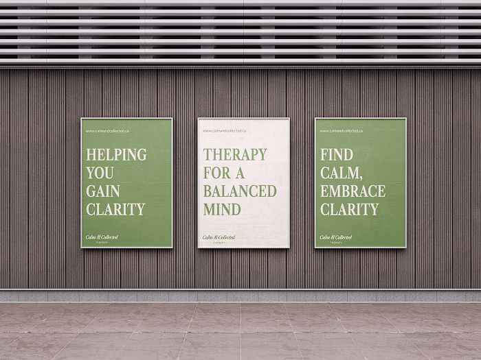 CALM & COLLECTED THERAPY - LOGO AND BRAND IDENTITY