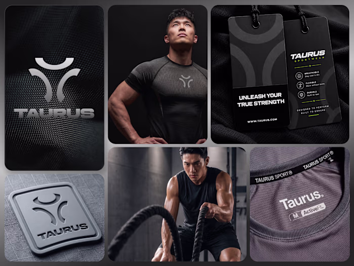 Minimalist Bull Logo Design Capturing Taurus Power and Strength