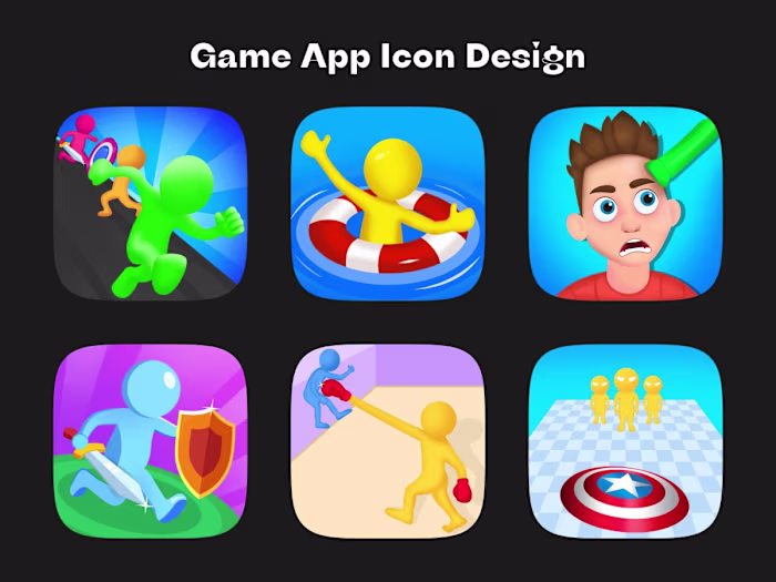 Hyper Casual Game App Icon Design