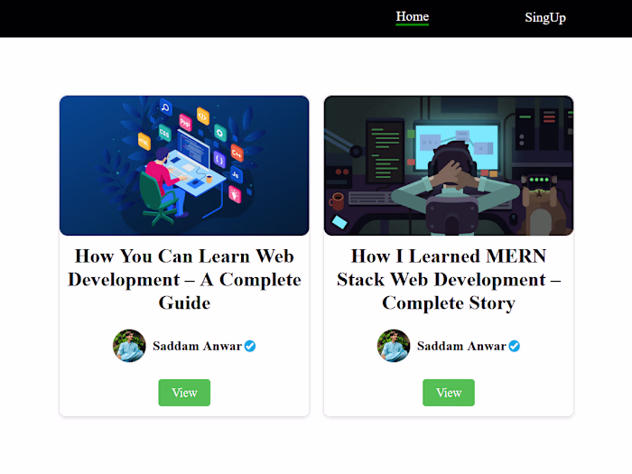 Blogify My own Blogging Website
