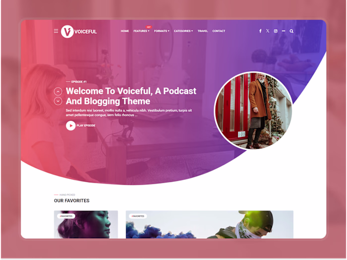 Responsive Podcasting Theme Development