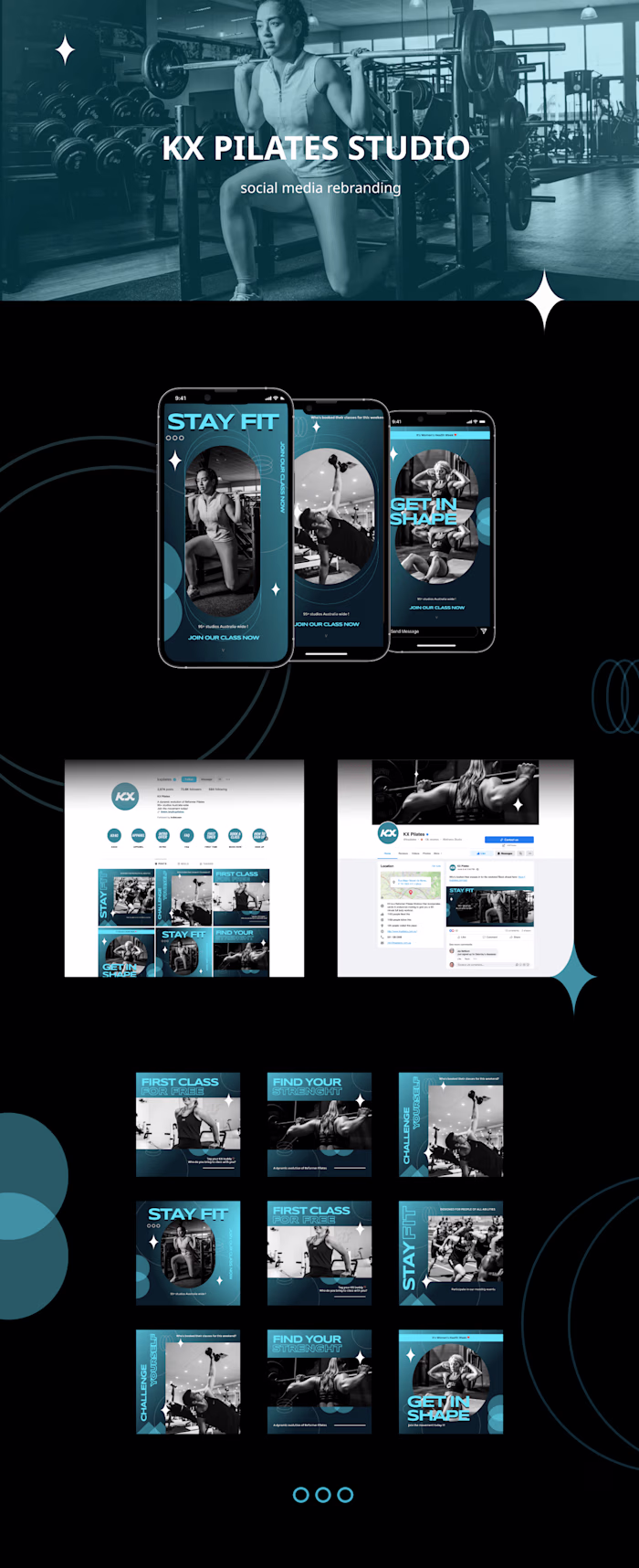 KX Pilates Studio - Social Media