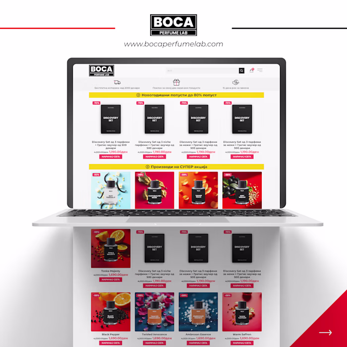 Boca Perfume Lab – A Luxury Perfume E-commerce Experience
