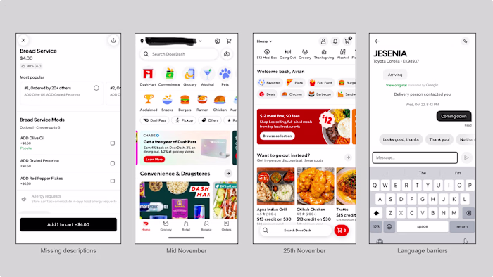 End-to-End Accessibility Barriers Experienced by Blind and Low Vision Users in Online Food Ordering