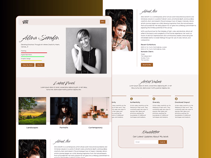 Artist Website on Carrd
