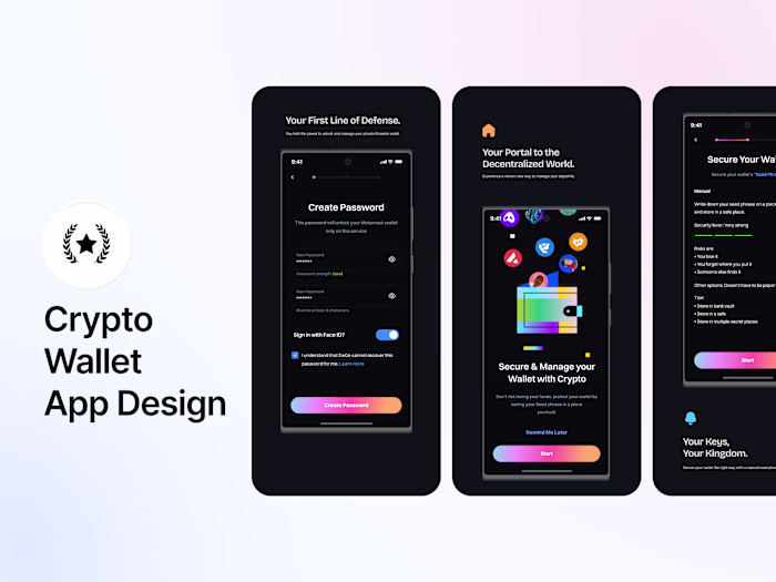 Crypto Wallet App UI/UX Redesign