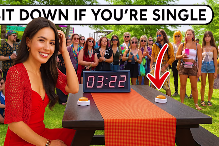 Sit Down If You're Single Challenge Thumbnail Design