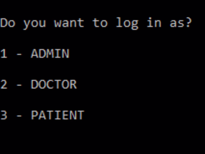 Hospital management application