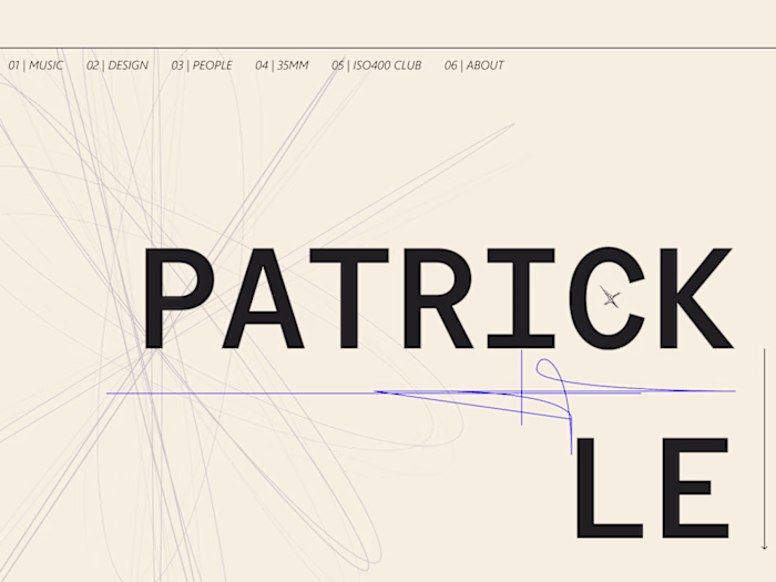 PATRICK LE: Portfolio Concept Design