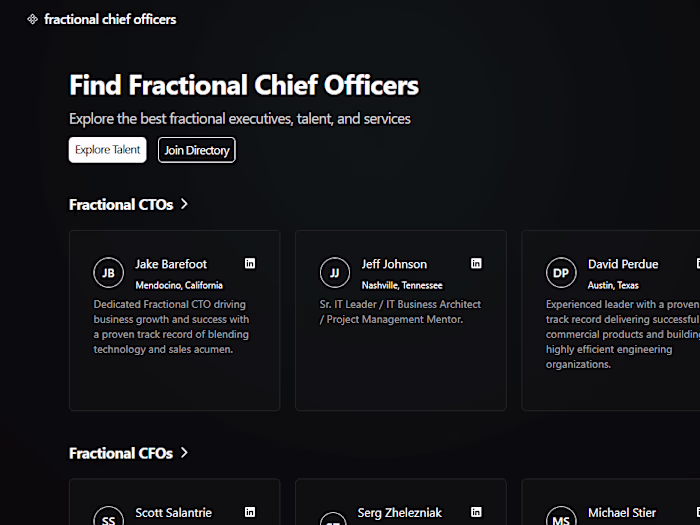 Fractional Chief Officers