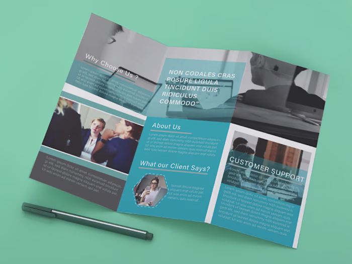 Trifold BrochureTemplate Back.