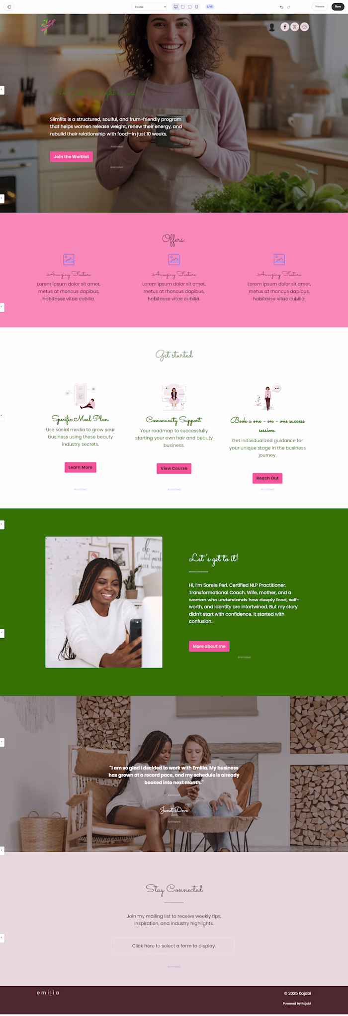 KAJABI LANDING PAGE