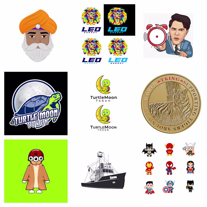 Crypto Banners, logo and social media post
