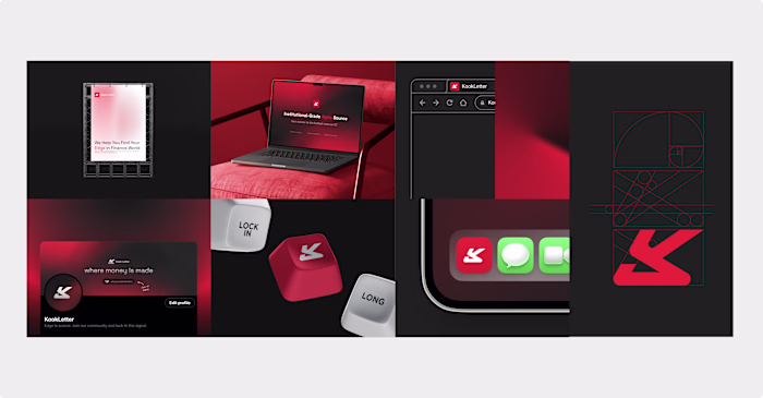 Branding identity fo a finance community and signal newsletter