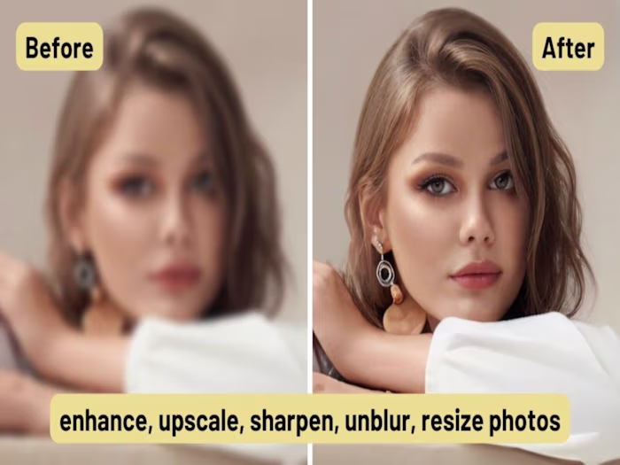 enhance, sharpen, upscale, unblur and image resize